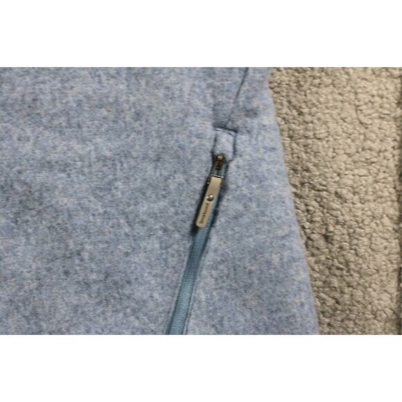 Smart Wool Sweater Womens Small Blue Merino Knit Jacket Full Zip THIS WAS WASHED - Picture 8 of 11